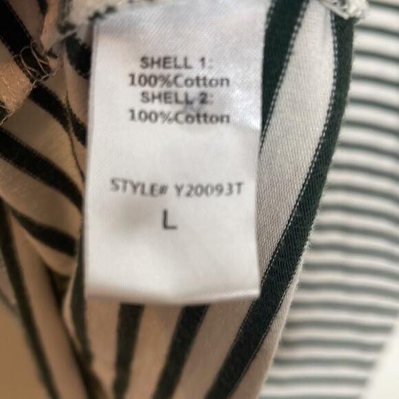 Tuckernuck Ashton‎ Knit Polo Dress Off White  Navy Striped Size L - Picture 6 of 7